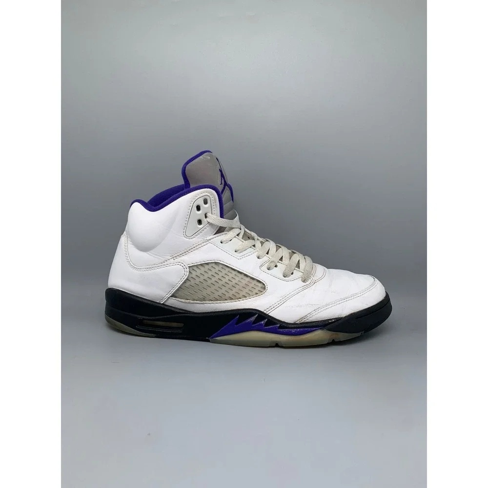 Jordan 5 Retro Dark Concord White Basketball Shoes DD0587-141 Men's Sz 10